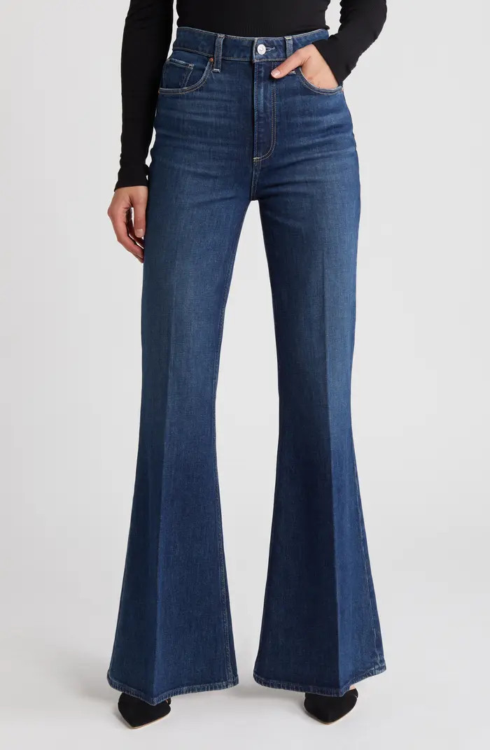 PAIGE Charlie Super High Waist Flare Jeans | Nordstrom | Nordstrom