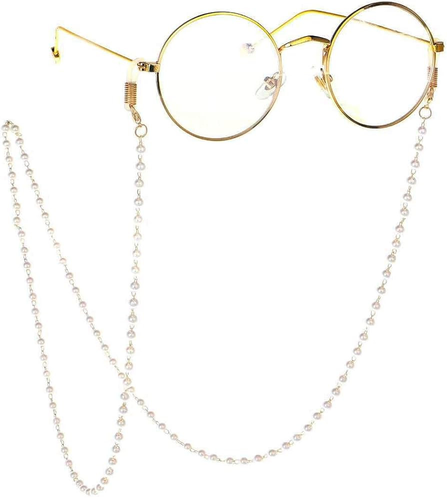 Pearl Glasses Eyeglasses Chain for Women Girls Beaded Sunglasses Chains Pearl Eyewear Chain Holde... | Amazon (US)