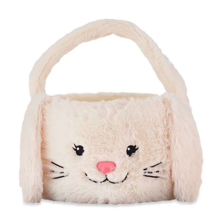 Way To Celebrate Jumbo Plush White Bunny Easter Basket | Walmart (US)