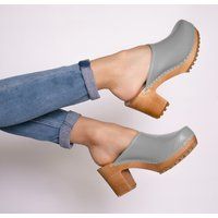 Leather Women Shoes, Clogs Women, Swedish Clogs, Heel Shoes, Heel Clogs, Women Clogs, Leather Sandal | Etsy (US)