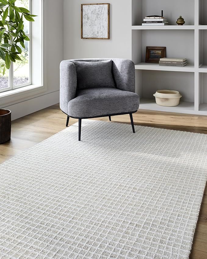 Livabliss x Vivir Andreas Modern Area Rug, 8' x 10', Taupe, (8' x 10') | Amazon (US)