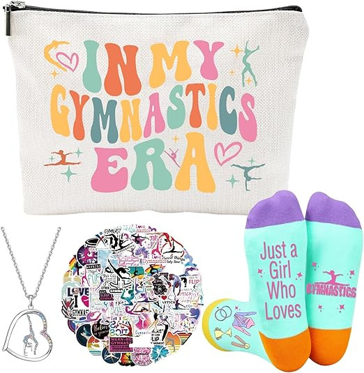 Gymnastics Stuff Gymnastics Makeup Bags Gymnastics Necklace Gymnastics Gifts Socks Gymnastics Sti... | Amazon (US)