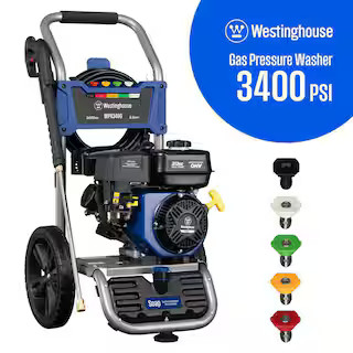 3400 PSI 2.6 GPM Gas Powered Axial Cam Pump Cold Water Pressure Washer with Soap Tank and 5 Quick... | The Home Depot