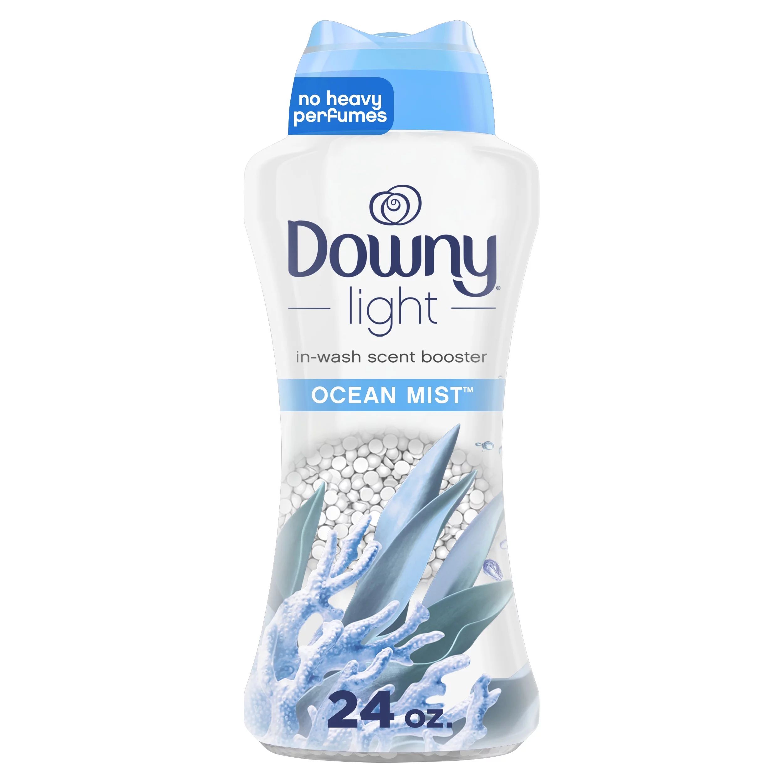 Downy Light Laundry Scent Booster Beads for Washer, Ocean Mist, 24 oz, with No Heavy Perfumes | Walmart (US)