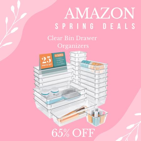 Amazon Spring Organization Deals  Drawer Storage bins #amazon #amazonspring #amazonorganization #amazonstorage 

#LTKhome #LTKstyletip #LTKbeauty
