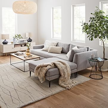 Andes 3-Piece Chaise Sectional | West Elm (US)