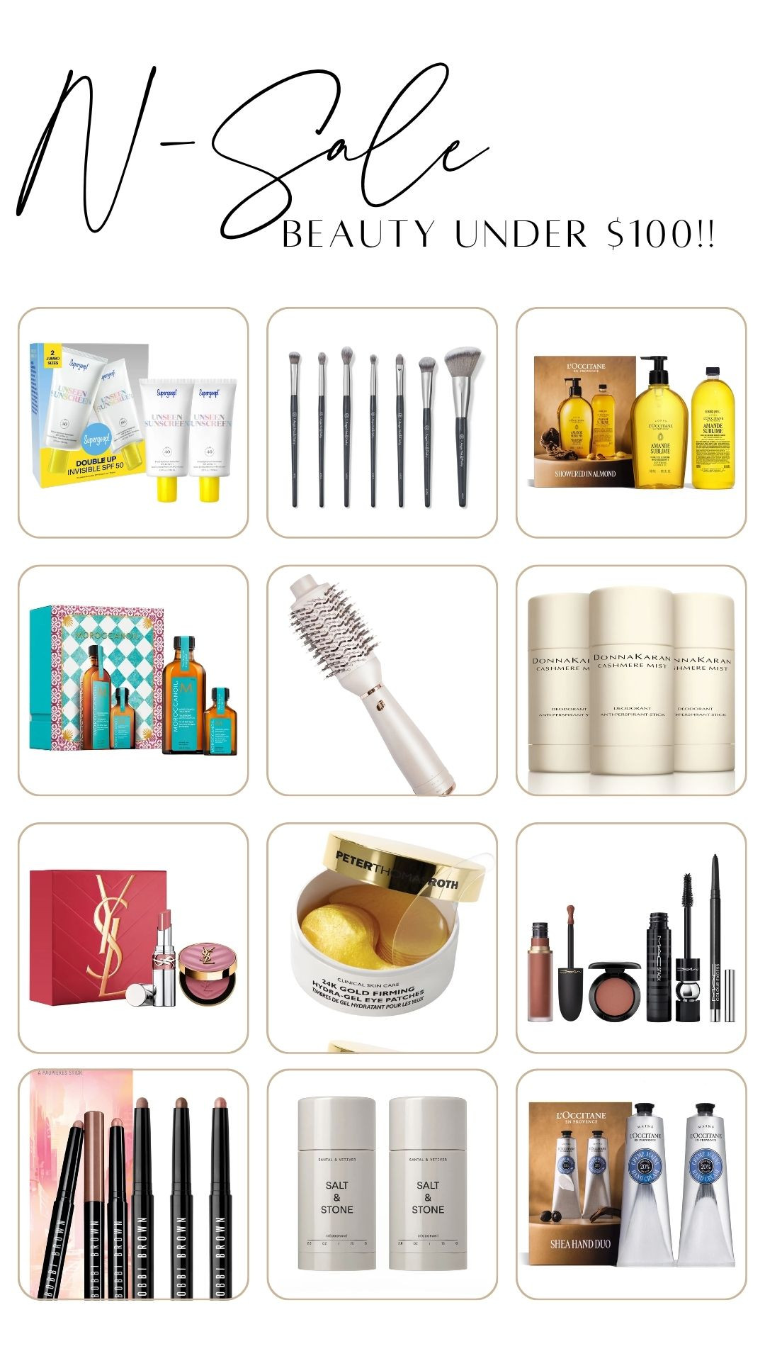 Did a little Nordstrom Sale browsing and found a ton of beauty finds under $100! Shocked the T3 is still in stock!!! Sharing a few of my favorites - most come in a few color options or scents too. Grab these NOW to save for gifting!! 

beauty haul / gift sets / holiday shopping / fall finds / makeup favorites / hair essentials / supergoop / NSale / Nordstrom Sale /  

 #LTKgrwm #LTKselfcare #LTKBeauty