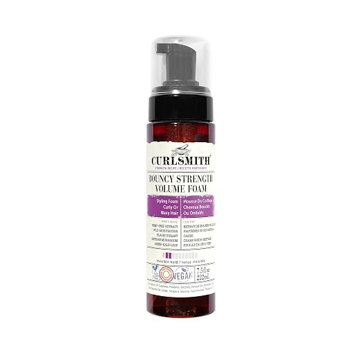 CURLSMITH - Bouncy Strength Volume Foam, Styling Foam for Curly & Wavy Hair, Light Hold (7.5 fl o... | Amazon (US)