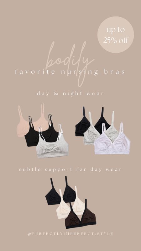 Mother’s Day sale is live from Bodily, my favorite and most comfortable nursing bras - linked my favorites! 
#ad @itsbodily 