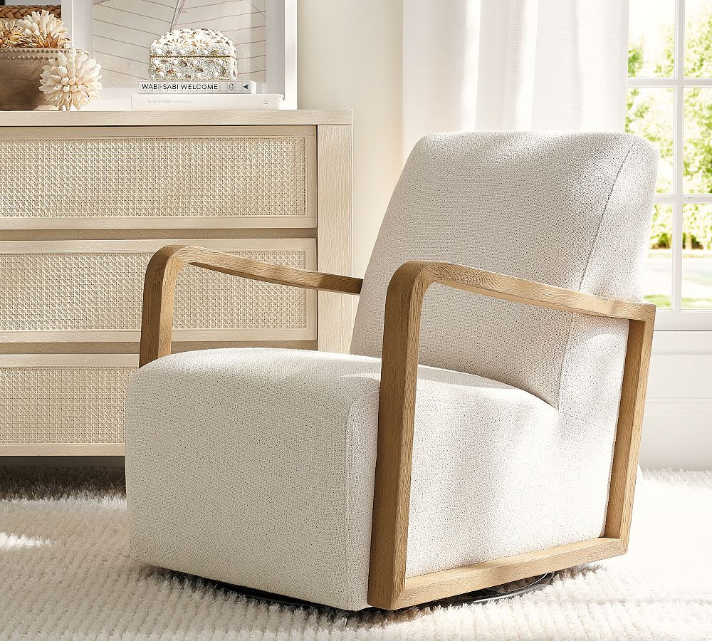 Atwood Swivel Chair | Pottery Barn (US)