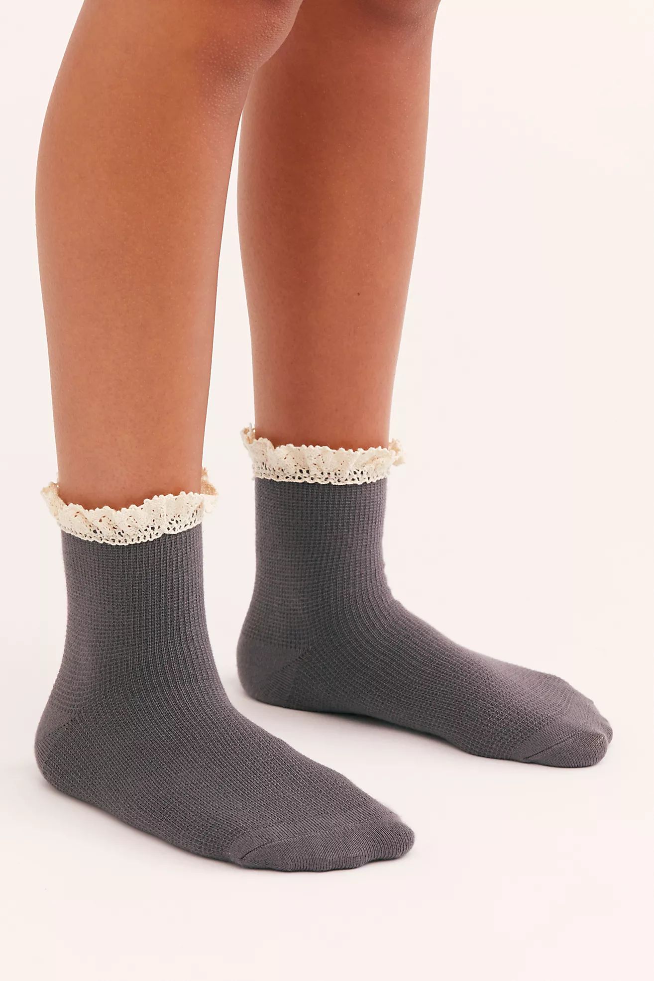 Beloved Waffle Knit Ankle Socks | Free People (Global - UK&FR Excluded)