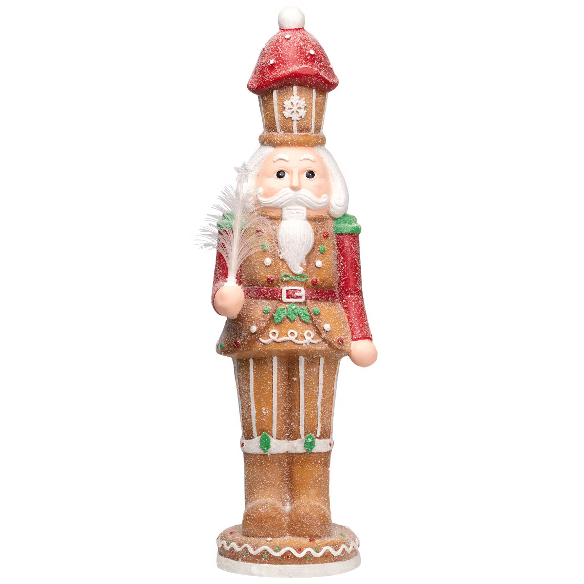 Northlight LED Lighted Gingerbread Christmas Nutcracker - 29" - Brown and Red | Target