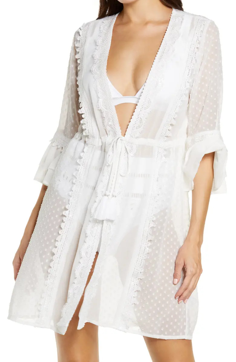 Lace Trim Beach Cover-Up | Nordstrom