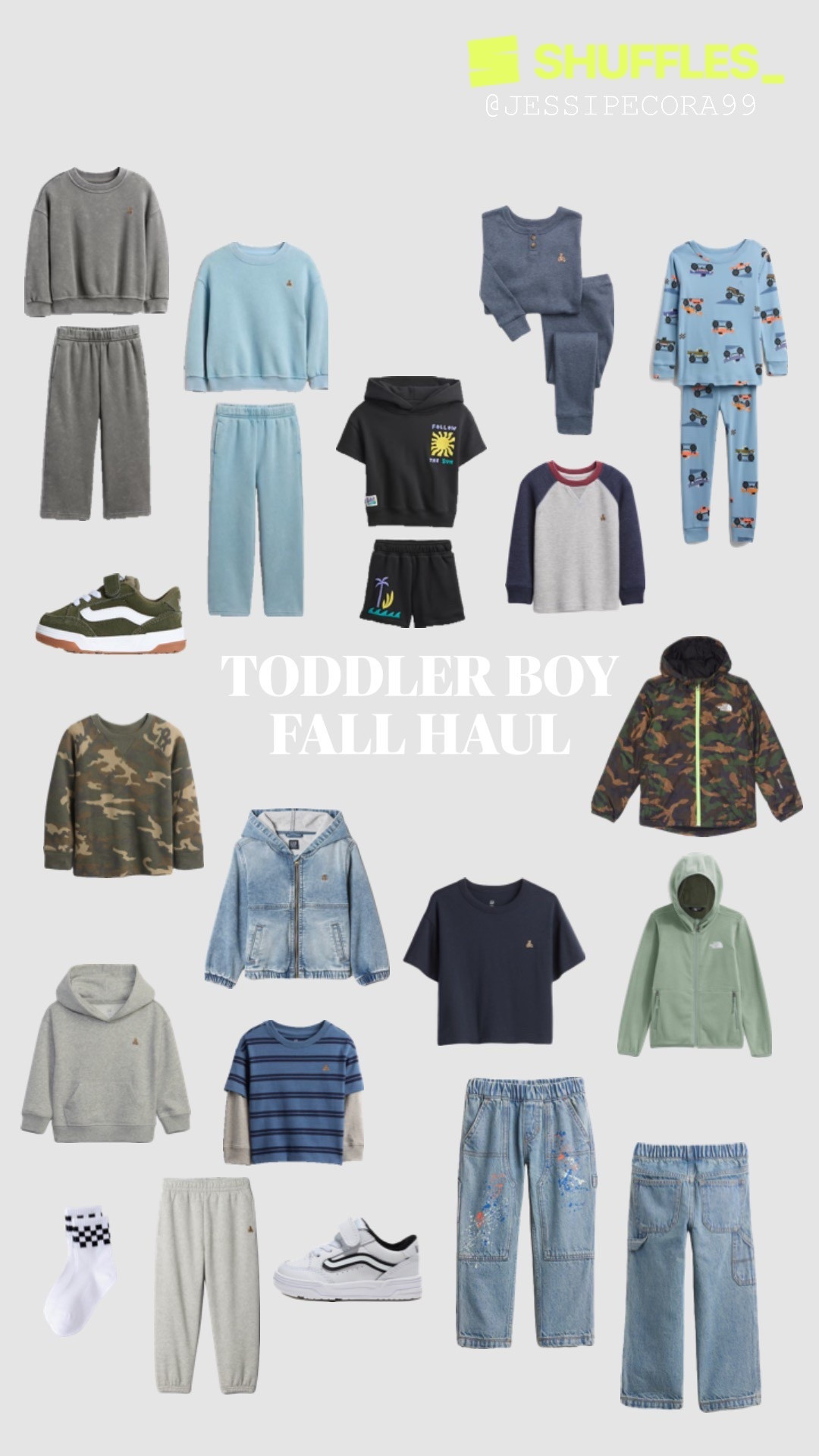 Back to school shopping doesn’t feel like it has age restrictions, idk what it is but every fall I get the urge to splurge 😅 

Such a change in weather and style with the new season and since baby boy has grown out of his last years warmer clothes - I think it’s justified 👌 need I say they’re pretty much all on sale…. So like, it’s breaking girl math rn. 

So already has the white vans and they are our favorite! He wears them everyday with these socks that look like vans but are just knock offs from Amazon.

The north face fleece has been a go to for us since birth - easy and thin to layer but warm on its own ❣️

Monster truck Jammie’s are just a necessity and the organic cotton henley is always a win 🏆 

Also buying the grey and blue distressed sweat sets for my littlest guy to match big bro 😎

#LTKKids #LTKSaleAlert #LTKBaby