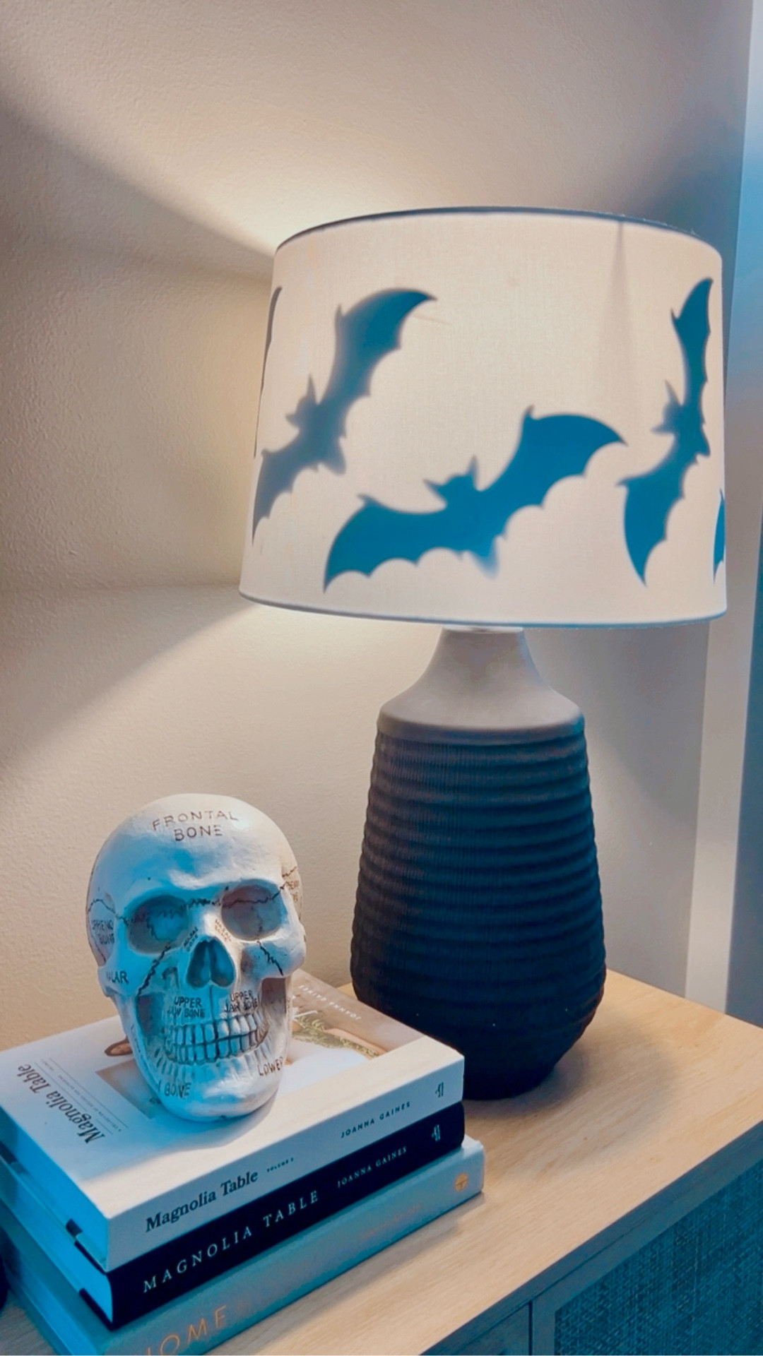 Who knew a simple lamp could get such a spooky glow-up? 👻✨ I added these $5 bat cutouts from the Wal-Mart gauze & bat kit to my lampshade, and now it’s giving Haunted House but make it chic. 🦇🖤

Affordable, easy, and the perfect Halloween home decor hack. 🕯️ Would you try this in your space?

#HalloweenDecor #HalloweenDIY #AffordableHomeDecor #SpookySeasonStyle #HalloweenVibes #FallHomeDecor #WalmartFinds #SpookyButChic

#LTKSeasonal #LTKFamily #LTKHome
