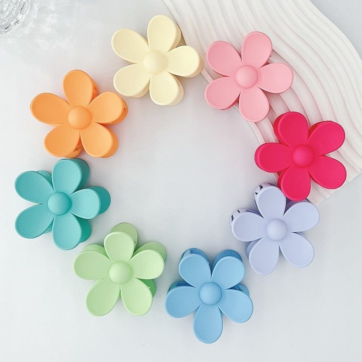 8pcs/set Fashionable Versatile Floral Hair Claw Clips For Daily Decoration,flower Hair Claw Clip,... | SHEIN