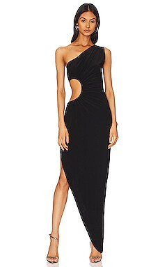 Norma Kamali Sunburst Gown in Black from Revolve.com | Revolve Clothing (Global)
