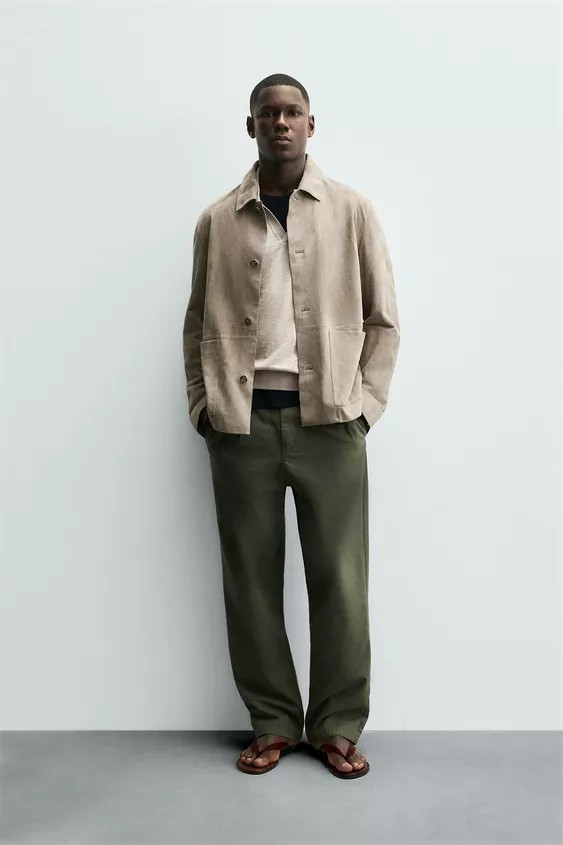 SUEDE LEATHER JACKET | Zara US