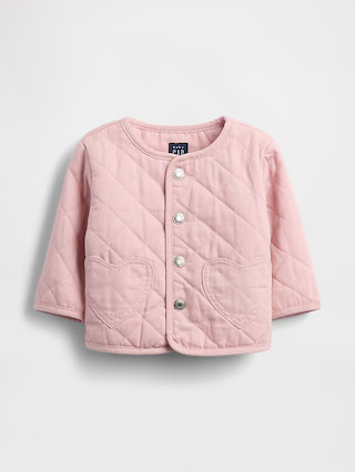 Baby Quilted Denim Heart Pocket Jacket | Gap (US)