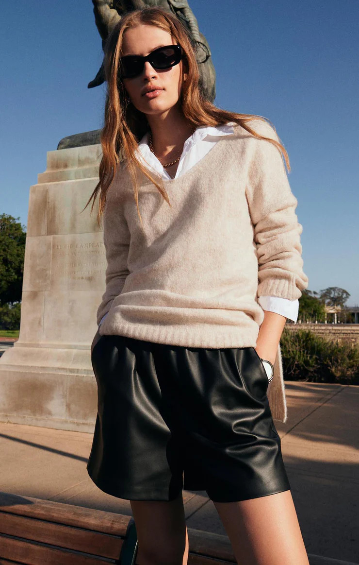 Tia Faux Leather Short | Z Supply