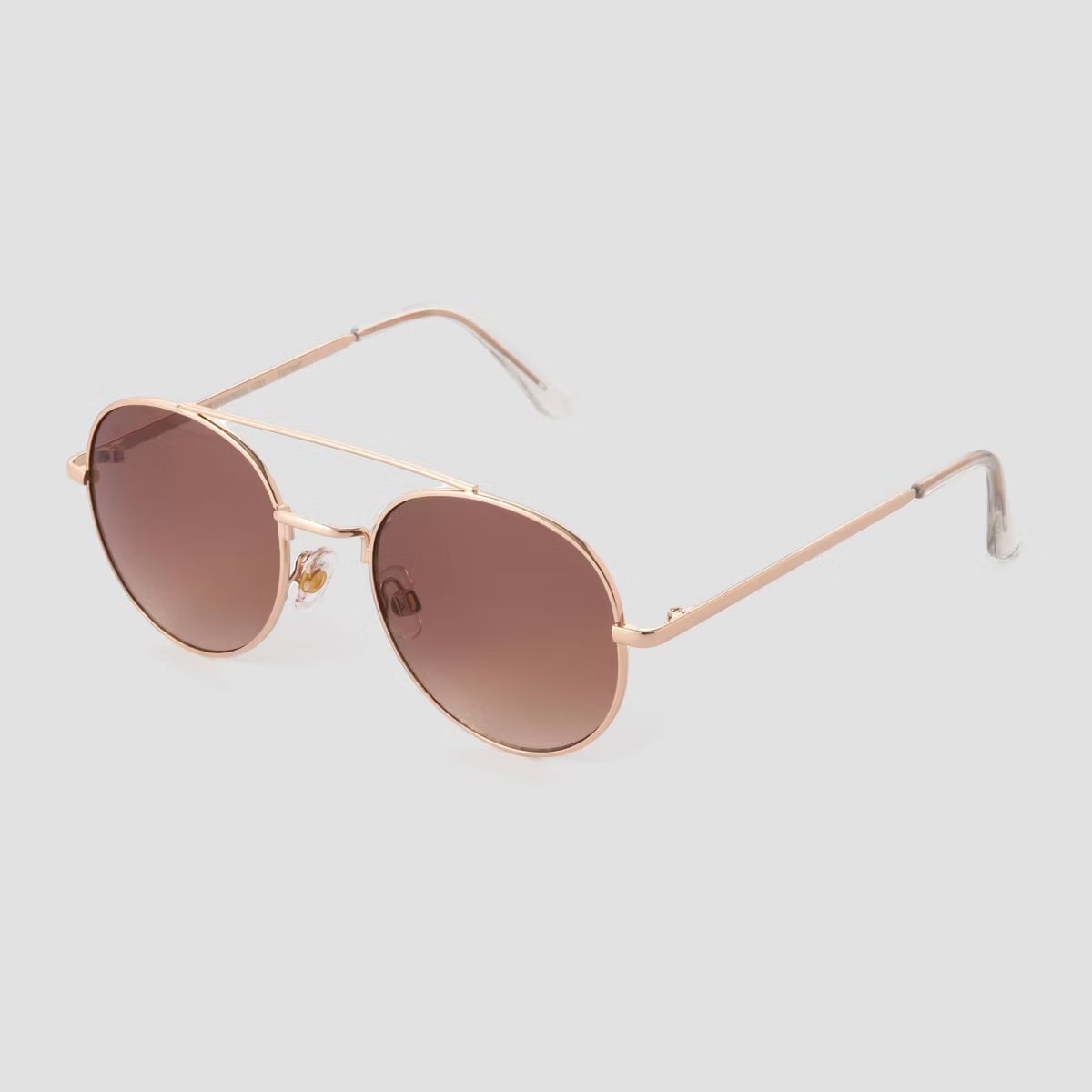 Women's Round Aviator Sunglasses - Universal Thread™  Gold | Target