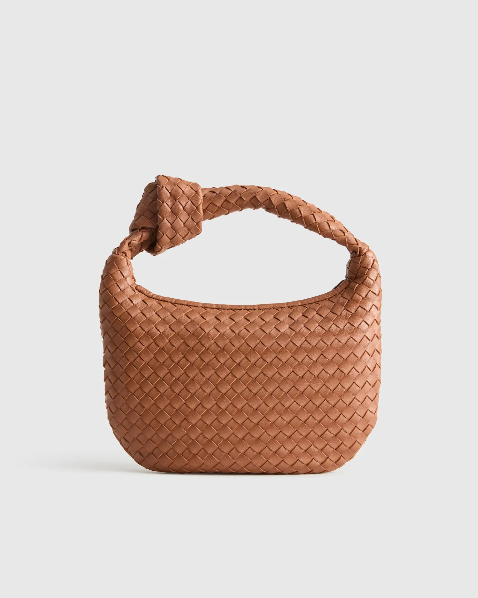 Italian Leather Handwoven Mini Hobo Bag | Quince