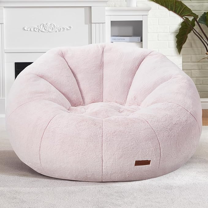 Hobestluk Bean Bag Chairs Large Bean Bag Couch for Adults Stuffed Sofa Chair Comfy Giant Bean Bag... | Amazon (US)