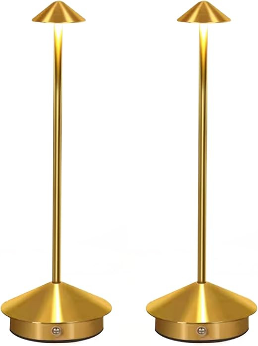 Cordless Table Lamp 2 Pack, Portable Led Desk Lamp 6000mAh Battery Operated Table Lamp, Mordern R... | Amazon (US)