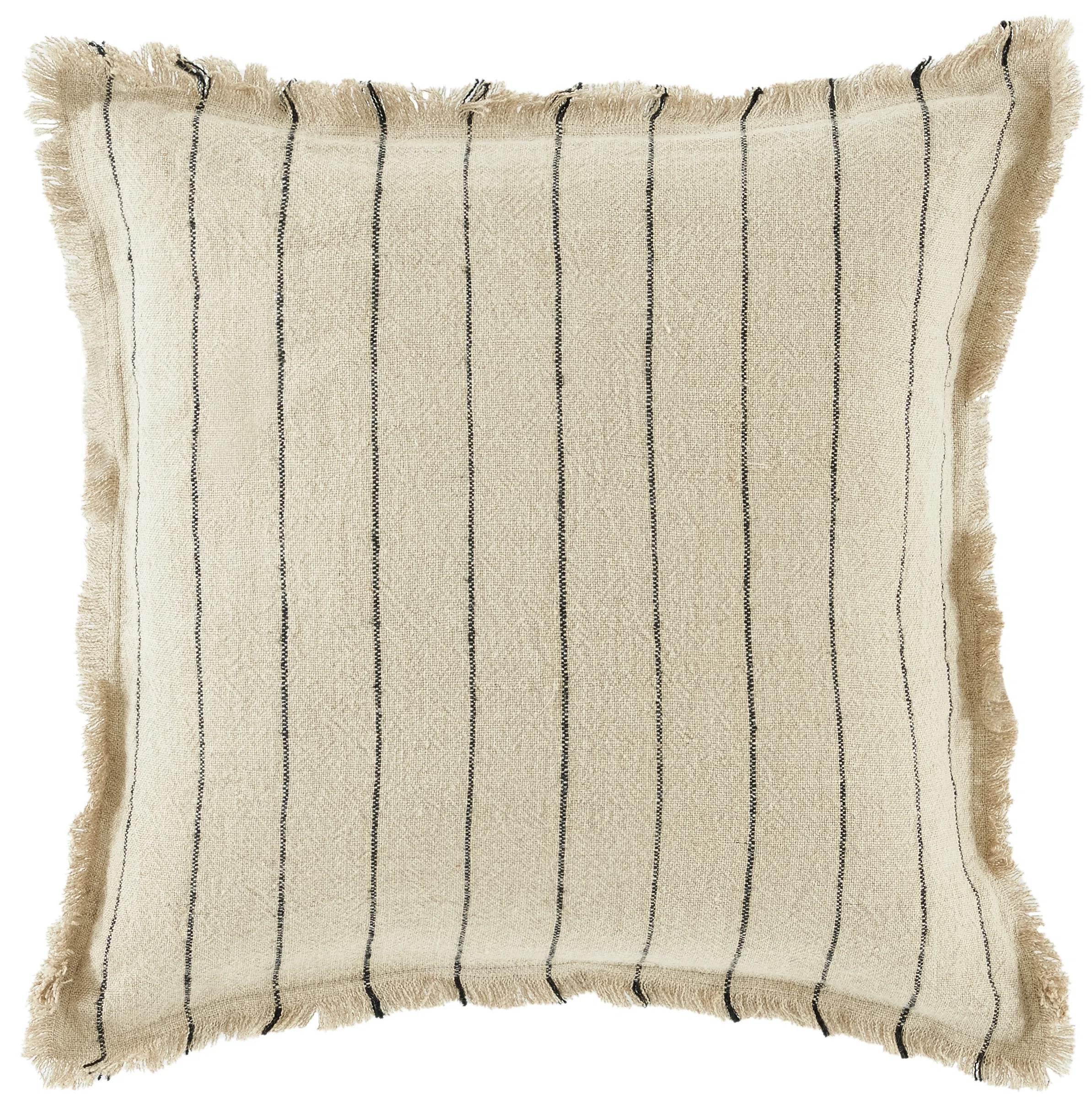 Carmelia 20X20 Pillow In Natural / Black | Joss & Main | Joss & Main