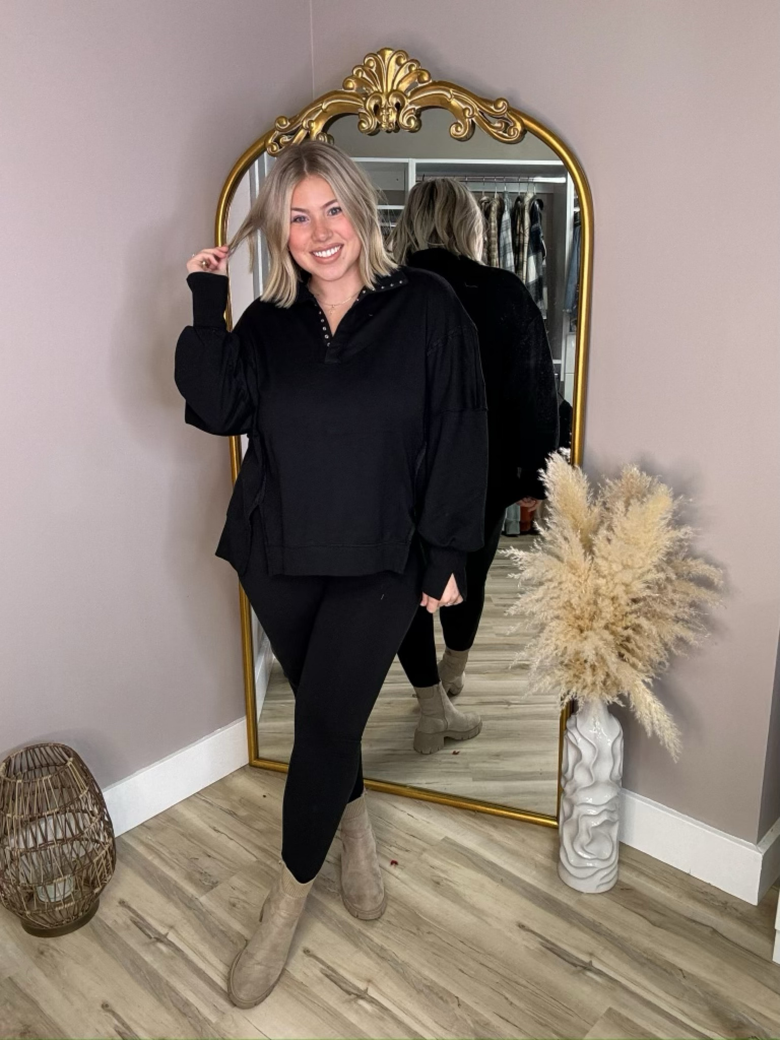 Cozy fall outfit idea from Amazon 🖤

Women’s fashion / midsize mom / midsize outfit / fall fashion / everyday outfit / leggings / boots / fall shoes / running errands outfit / cozy fashion / casual outfit / casual fall look / under $50 / affordable fashion / amazon outfit / amazon fashion 

#LTKFindsUnder50 #LTKMidsize #LTKStyleTip