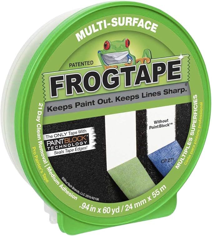 FROGTAPE 1358465 Multi-Surface Painter's Tape with PAINTBLOCK, Medium Adhesion, 1.41" Wide x 60 Y... | Amazon (US)