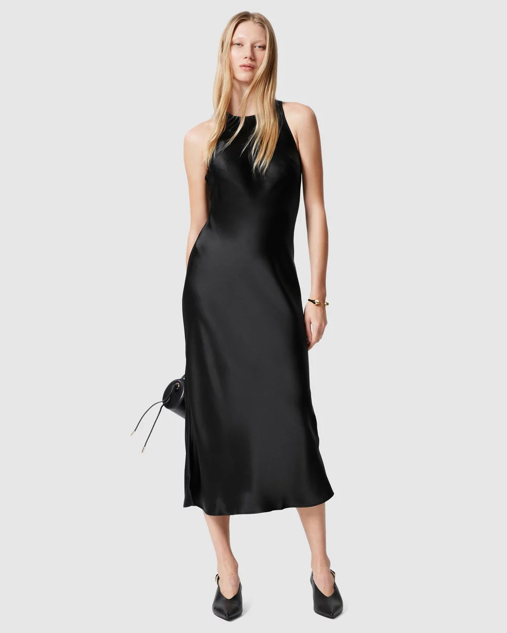 Sleeveless Satin Midi Dress | THE ICONIC (AU & NZ)
