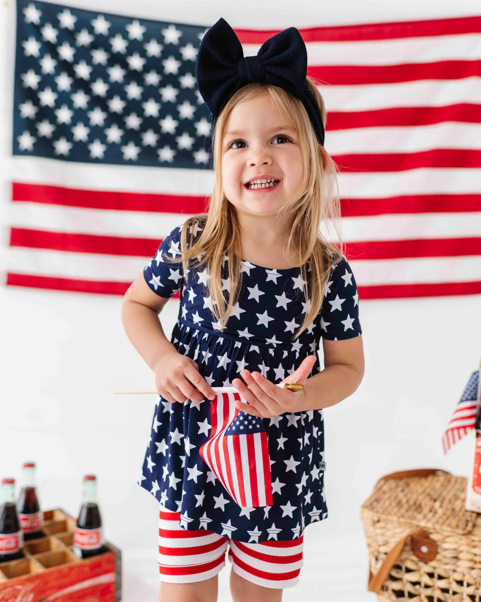 Stars & Stripes Short Sleeve Top & Shorts Set | Bums & Roses