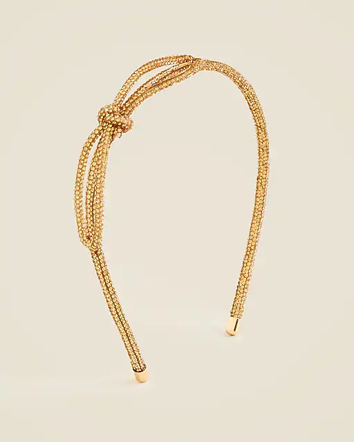 Girls' skinny crystal bow headband | J. Crew US