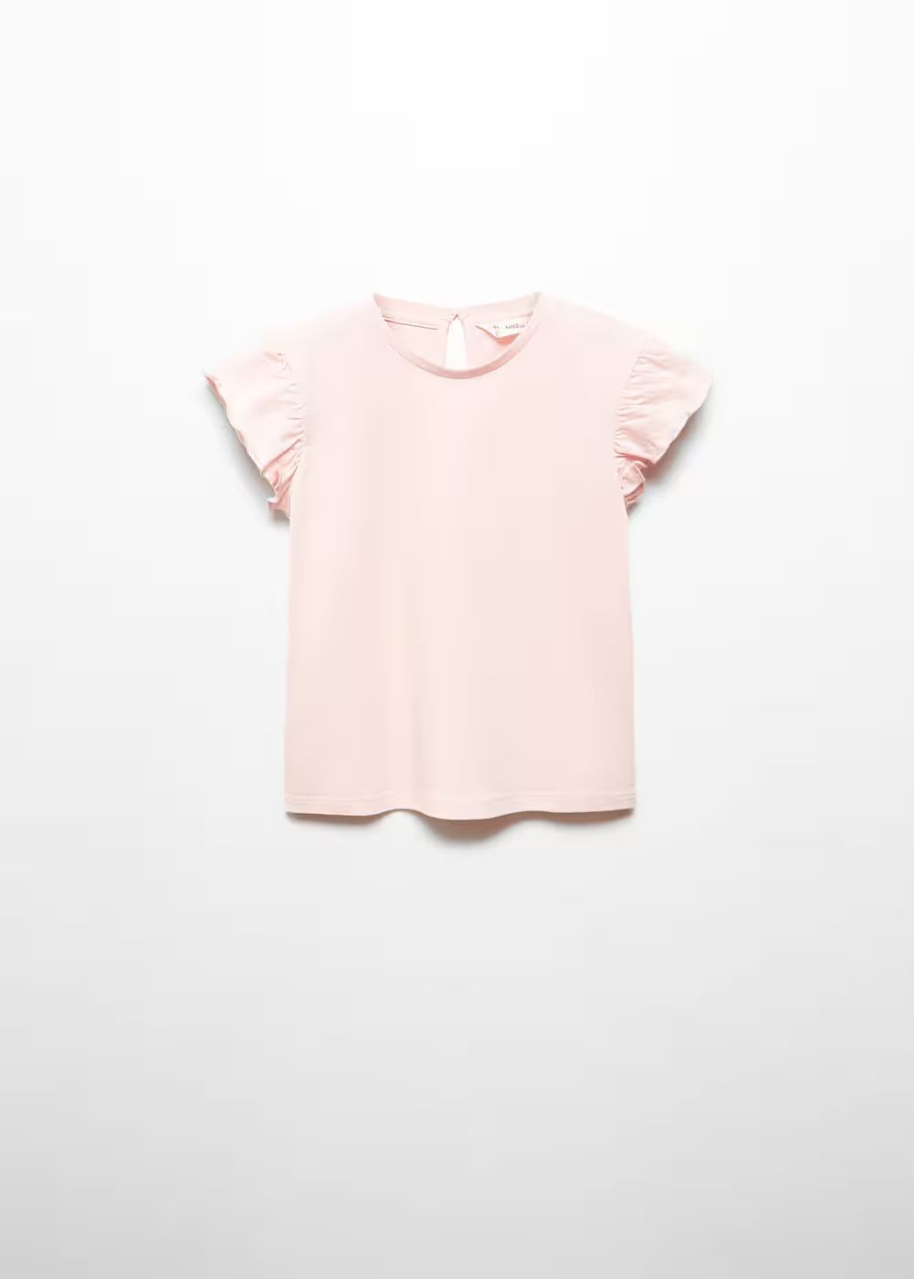 Frills cotton t-shirt | MANGO (US)