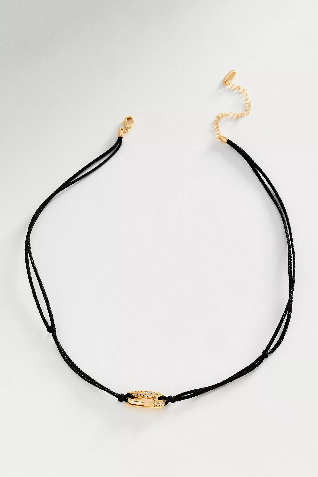 Corded Crystal Carabiner Necklace | Anthropologie (US)