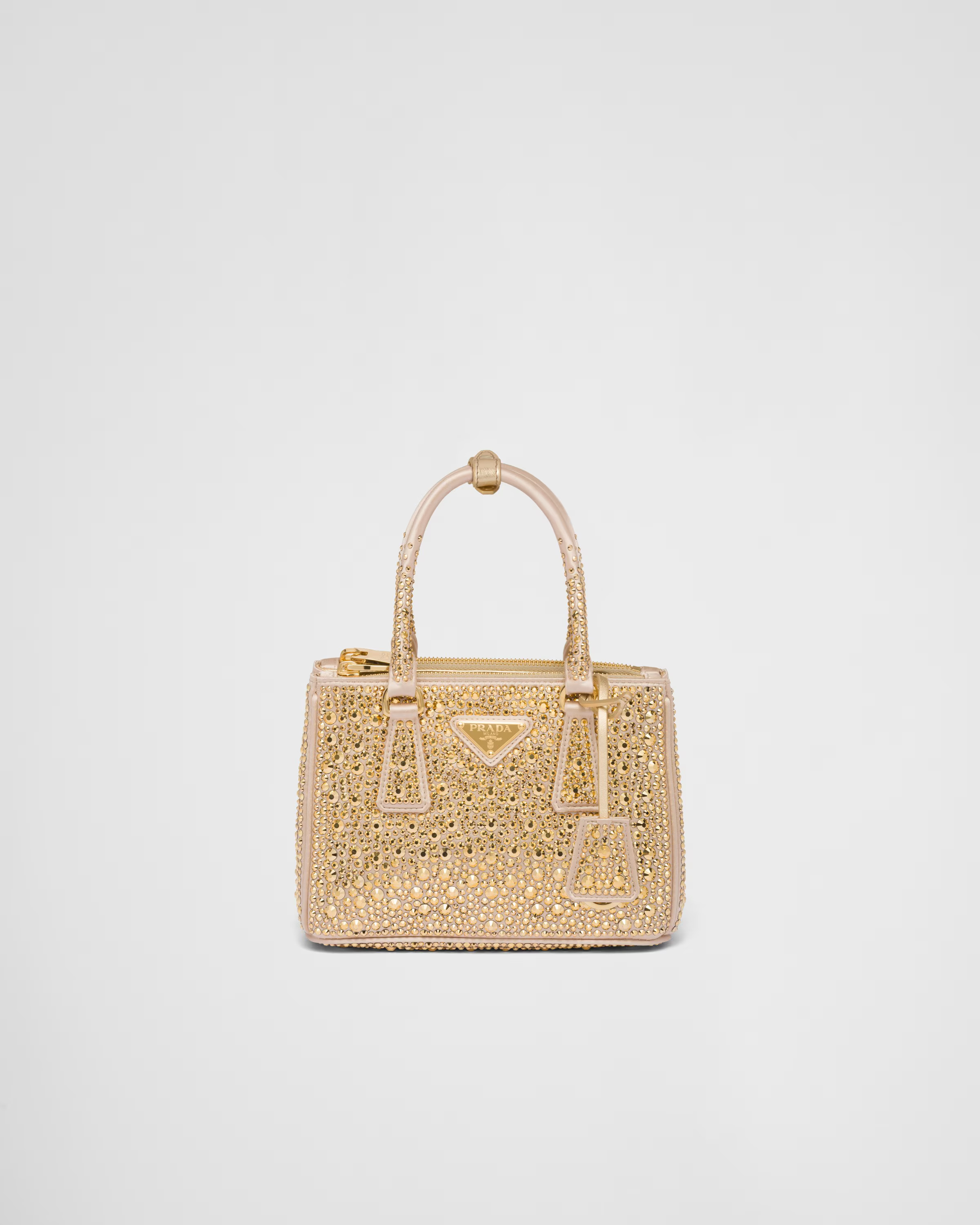 Prada Galleria satin mini-bag with crystals | Prada US