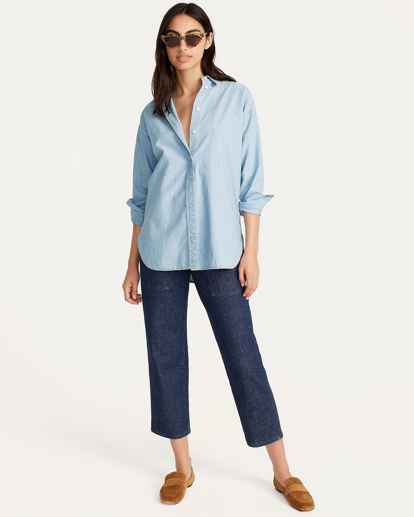 Relaxed-fit chambray shirt | J. Crew US