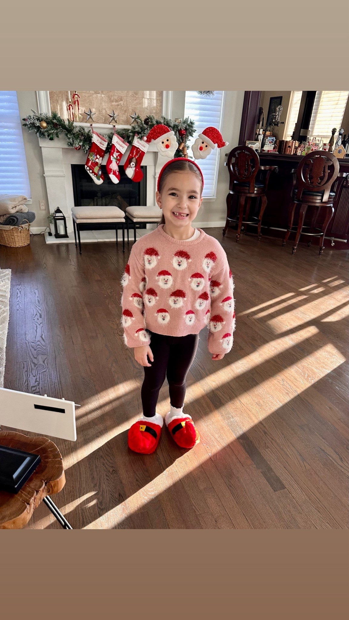 Holiday spirit, but make it pink. 💕🎅🏻
Linking her Santa head sweater + Santa headband — both perfect for school spirit days!
Fit note: Sweater runs small. She’s usually a 6/7, but the 8 fits perfectly.
These are fun, festive, and such an easy holiday win.

amazon holiday finds, amazon spirit wear, santa headband, christmas headband for kids, pink santa outfit, kids holiday outfit, santa slippers, christmas slippers, festive kids accessories, holiday school spirit day, girls christmas fashion, kids holiday clothes amazon, girls santa sweater, christmas spirit wear, kids christmas accessories, amazon christmas gifts for kids, holiday themed headband, cozy christmas slippers, girls holiday style, santa costume accessories, festive winter outfit for girls, cute kids holiday look, holiday spirit day outfit

#LTKGiftGuide #LTKHoliday #LTKKids