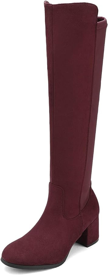DREAM PAIRS Women's Knee High Stretchy Fashion Boots | Amazon (US)