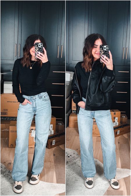 jen’s abercrombie + fitch collection is SO good!! wearing a size small in the top and jacket. size 26 in the jeans, wish I would have gotten the long length!

#LTKstyletip #LTKfindsunder100 #LTKfindsunder50