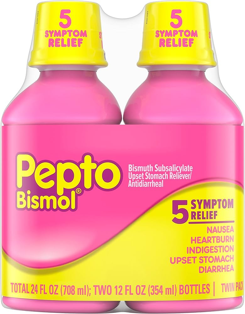 Pepto Bismol Liquid for Nausea, Heartburn, Indigestion, Upset Stomach, and Diarrhea - Fast Relief... | Amazon (US)