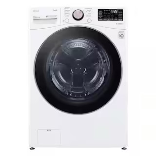LG 4.5 Cu. Ft. Stackable SMART Front Load Washer in White with Steam and TurboWash360 Technology ... | The Home Depot