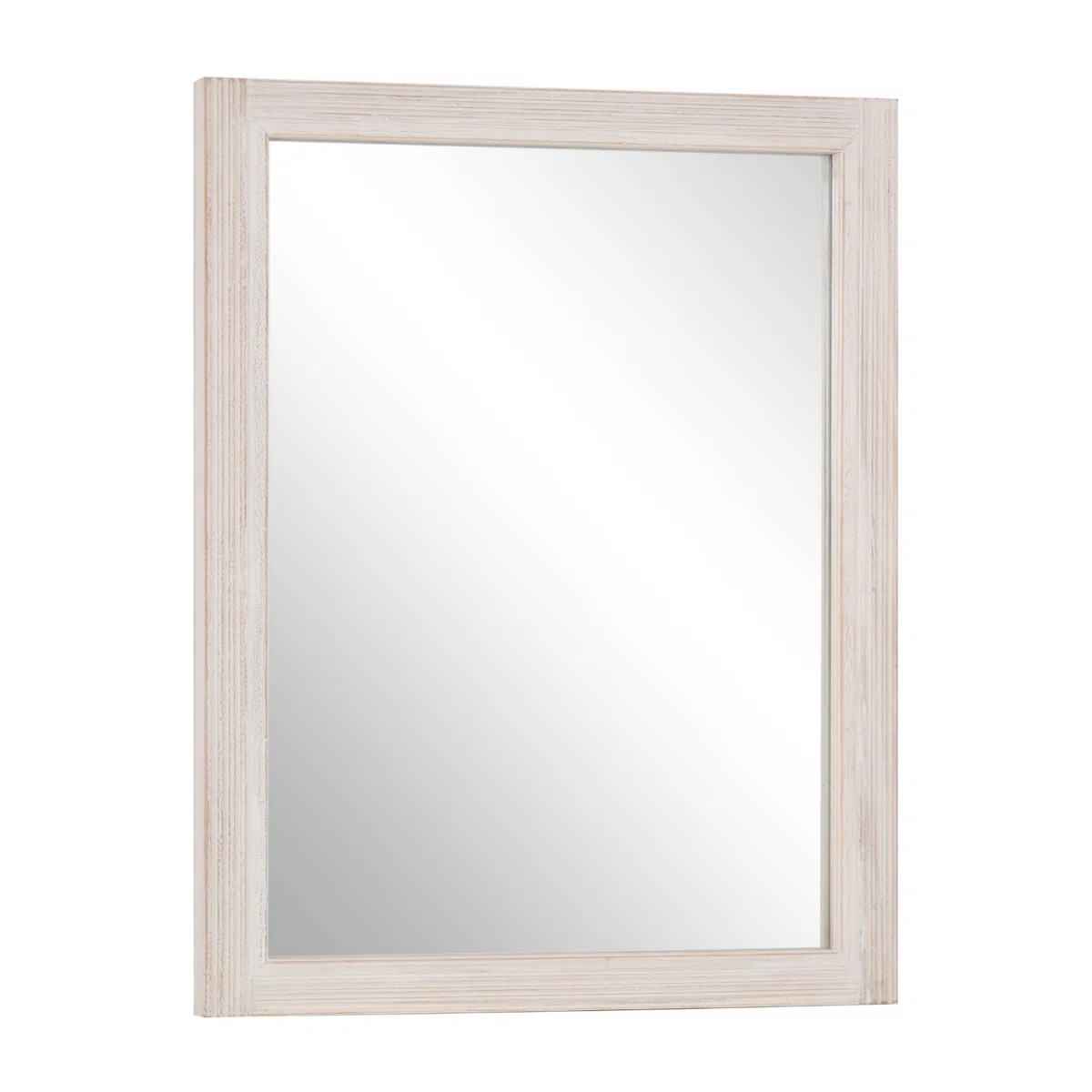 Rectangle Wooden Border Wall Mirror Decorative Mirror Waterproof Bathroom Mirror | Wayfair North America