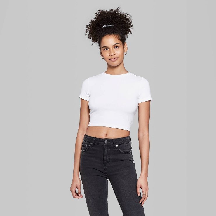 Women's Short Sleeve Cropped T-Shirt - Wild Fable™ | Target