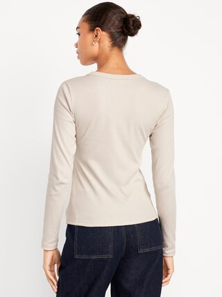 Snug Long-Sleeve Crew-Neck T-Shirt | Old Navy (CA)
