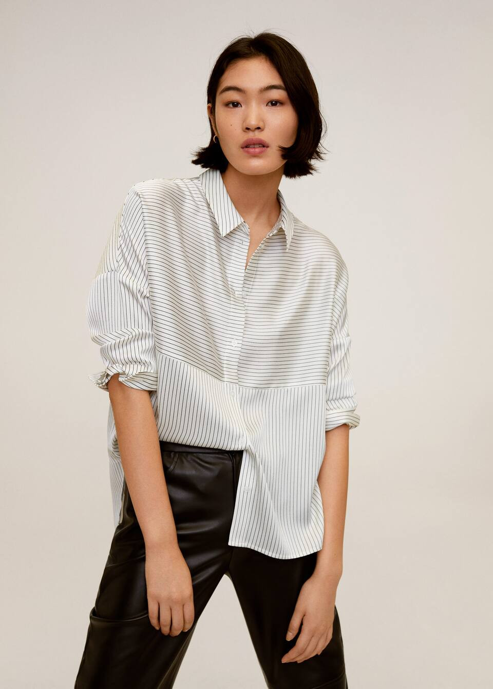 Gestreiftes Oversize-Hemd | MANGO (DE)