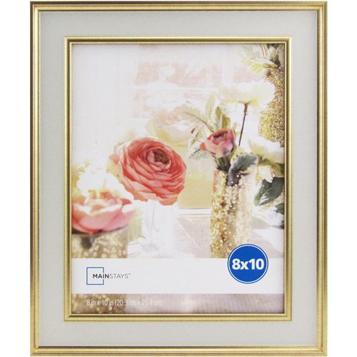 Mainstays Kristoff 8x10 White Gold Picture Frame | Walmart (US)