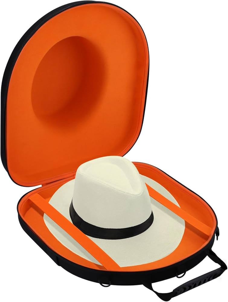 Macoda Hat Holder for Travel – Travel Hat Case with Tablet Pocket, Hat Box Travel, Carrier Case... | Amazon (US)
