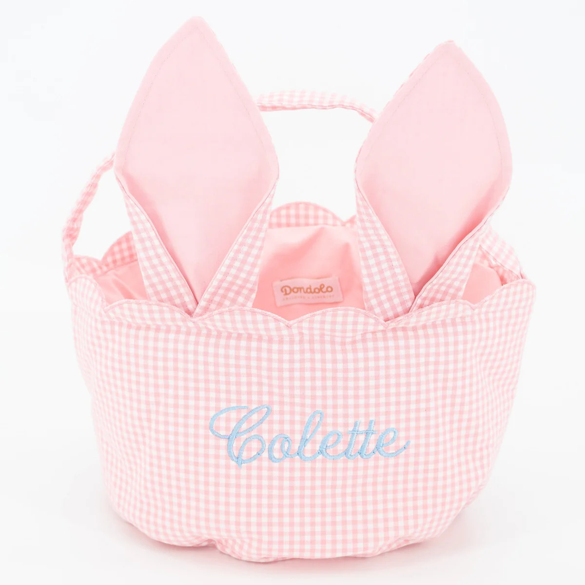 Easter Basket - Pink Gingham | Dondolo